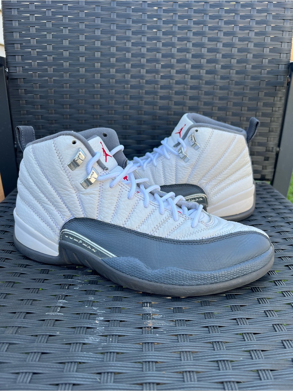 Air Jordan 12 White Dark Grey size 10 Men’s